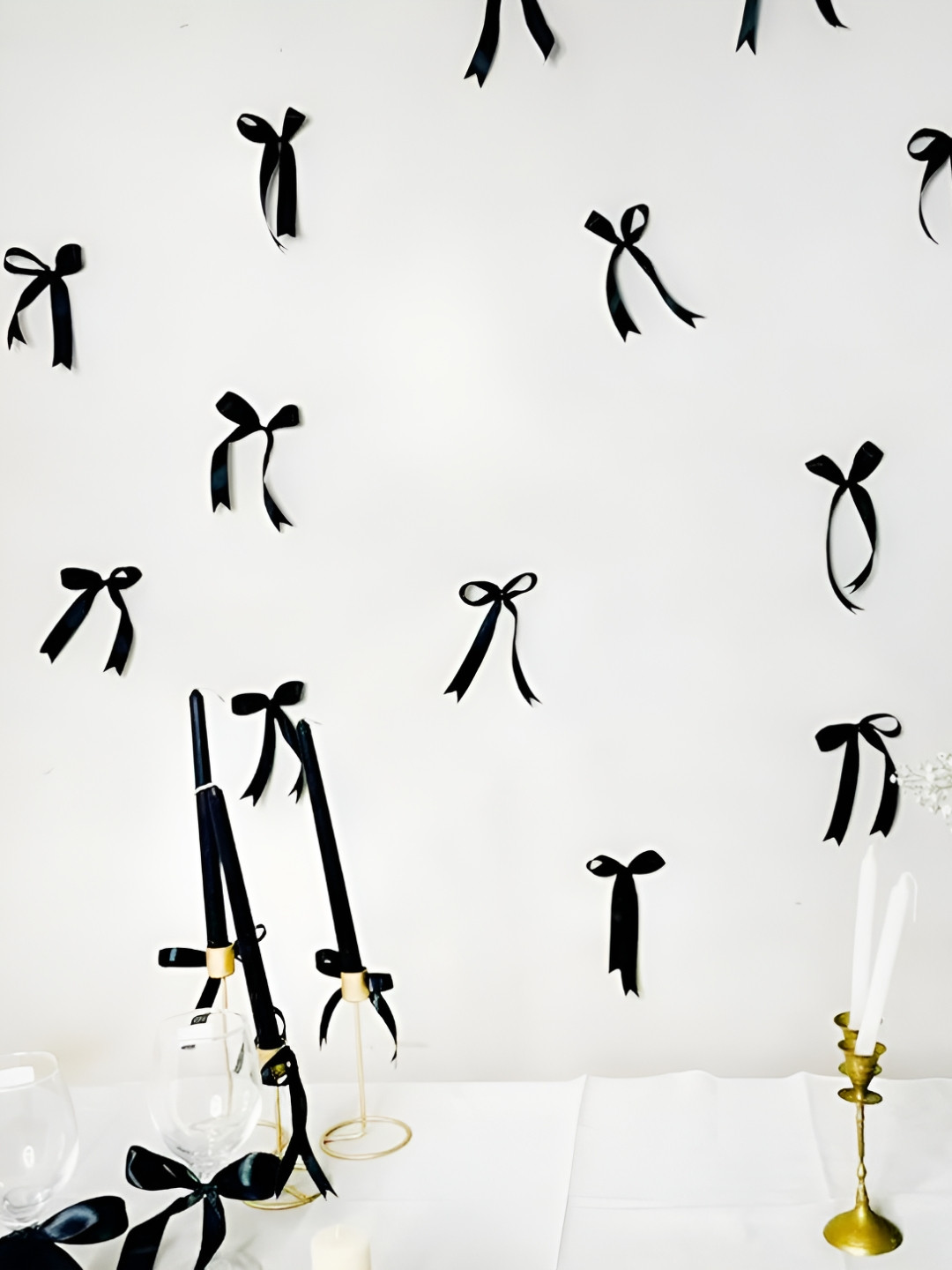 Special You 5 Pieces Black Ribbon Festive Decor