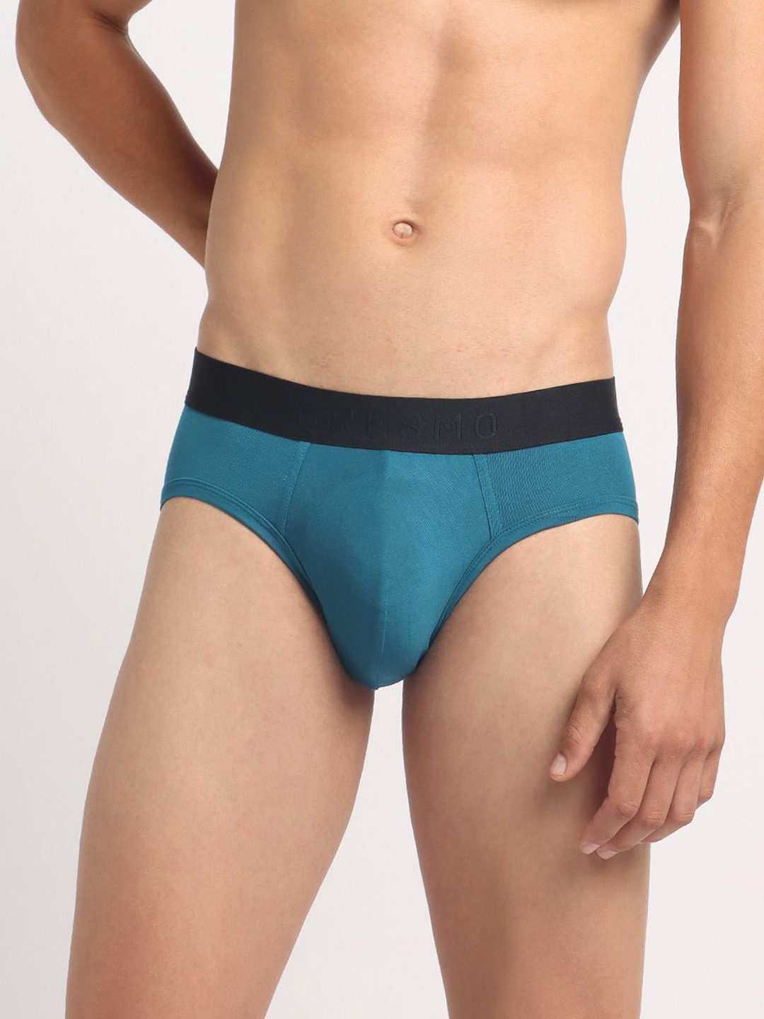 Cresmo Pack Of 2 Antimicrobial Basic Briefs CR-B-SLD-P2-BLUCRU-COMB-S