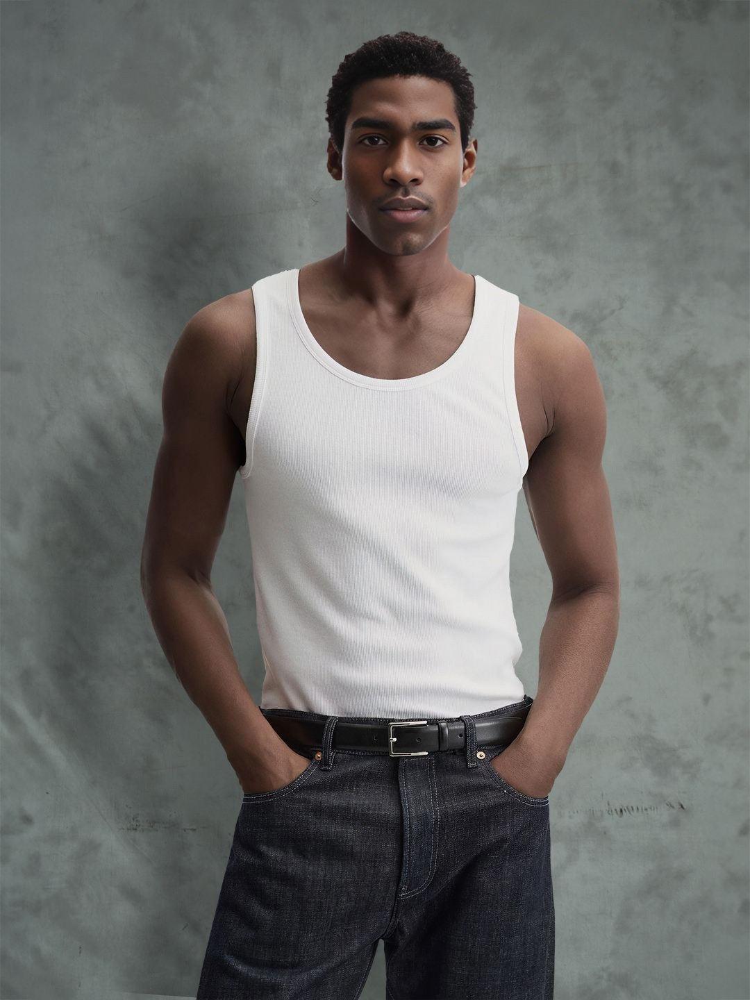 FUGAZEE Men Solid Round Neck Cotton Muscle Fit T-shirt