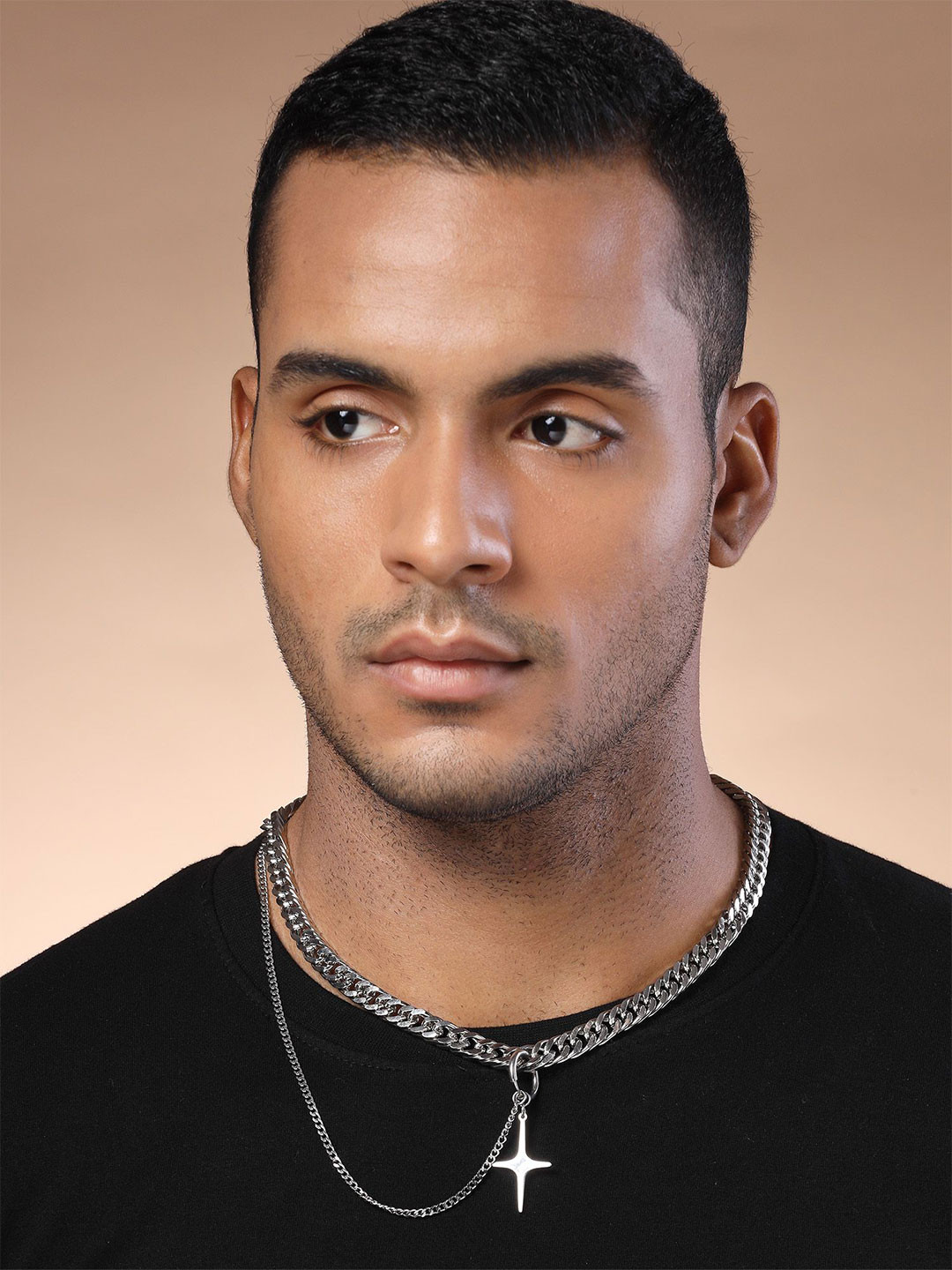 The Roadster Lifestyle Co. Silver-Toned Chunky Link Chain