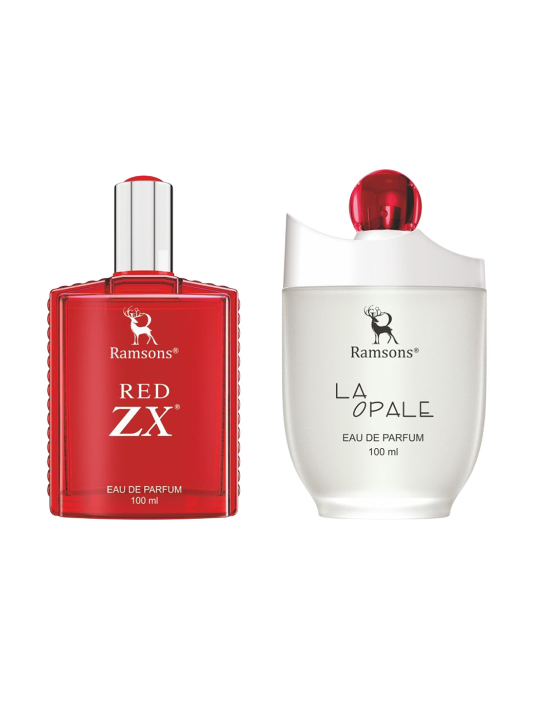 Ramsons Set of 2 Red ZX & LA Opale Eau De Parfum - 100 ml Each