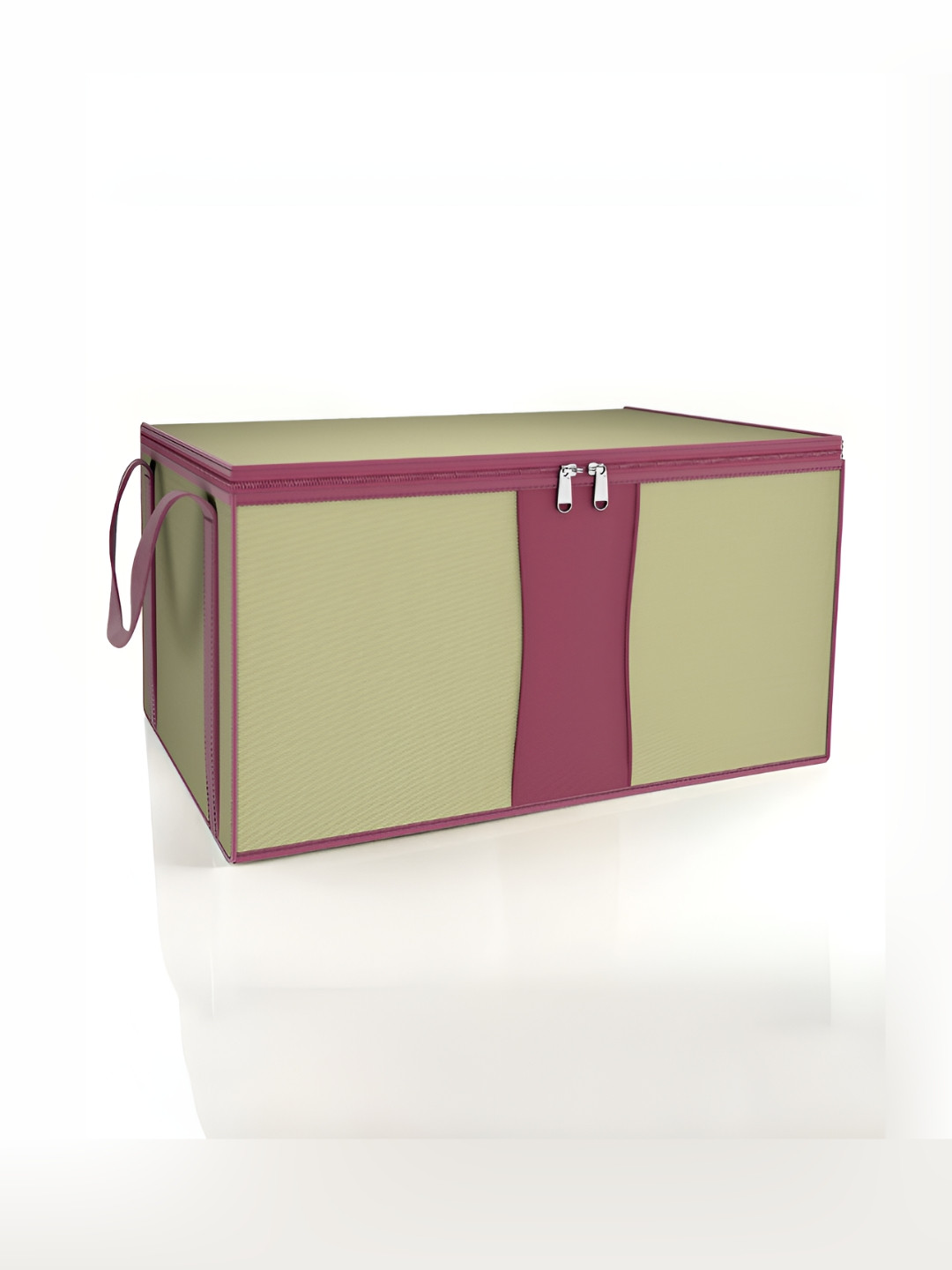 Aura Beige Set of 1 Foldable Underbed Storage Bag Clothes Organisers