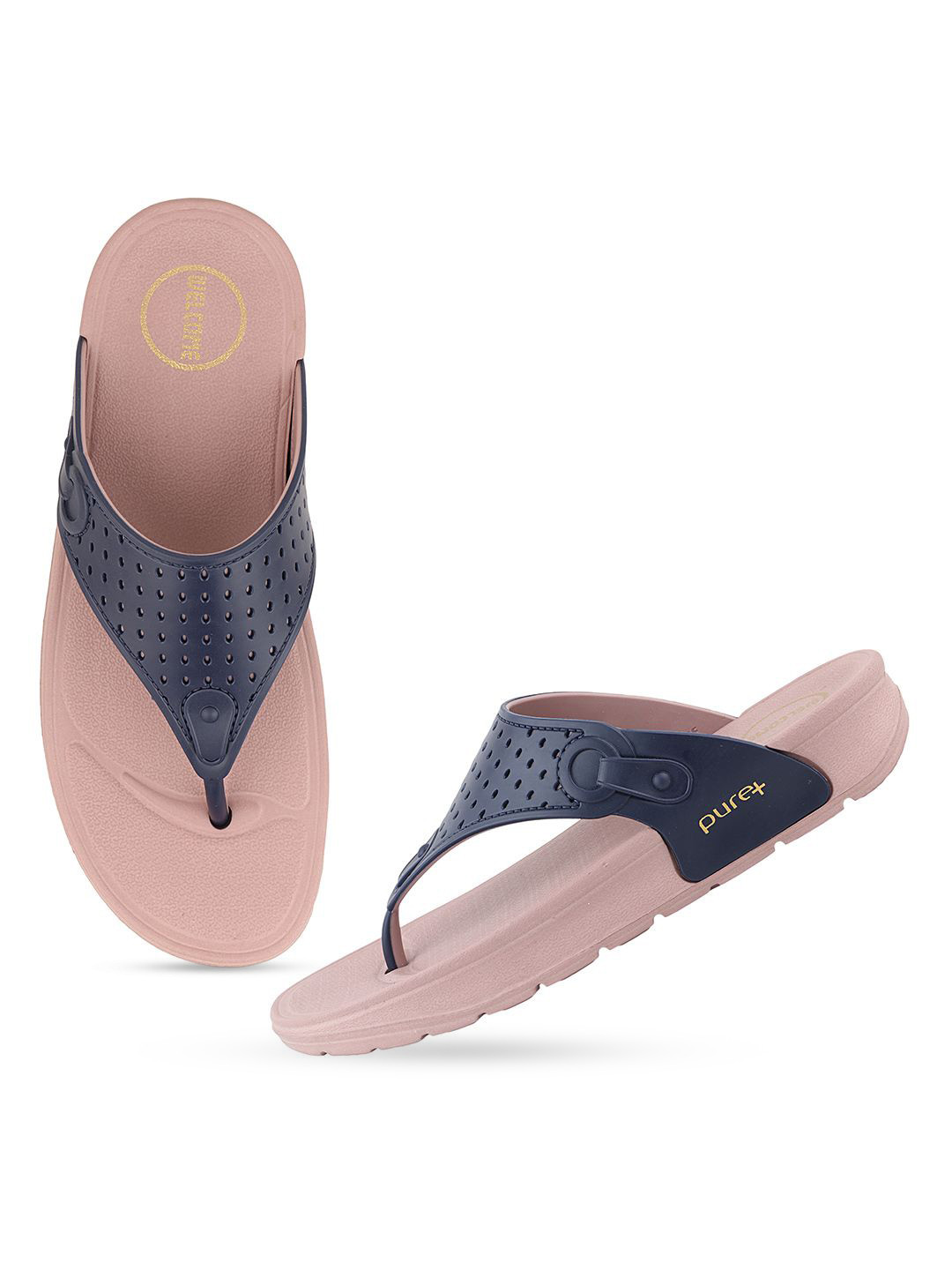 WELCOME Women Lightweight & Comfortable Arch Support Durable Anti-Skid Flip Flops