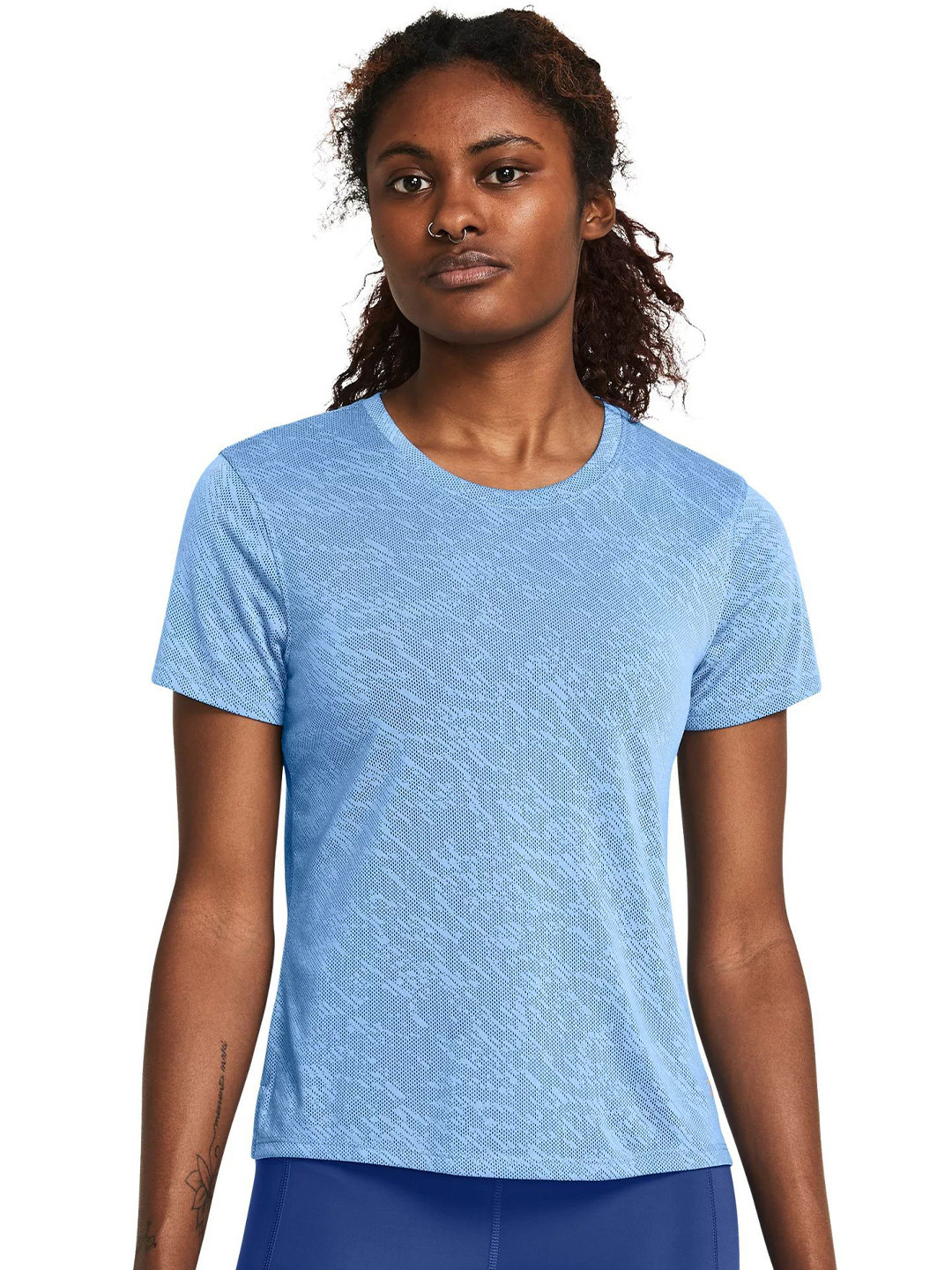 UNDER ARMOUR Women Self Design Round Neck T-shirt