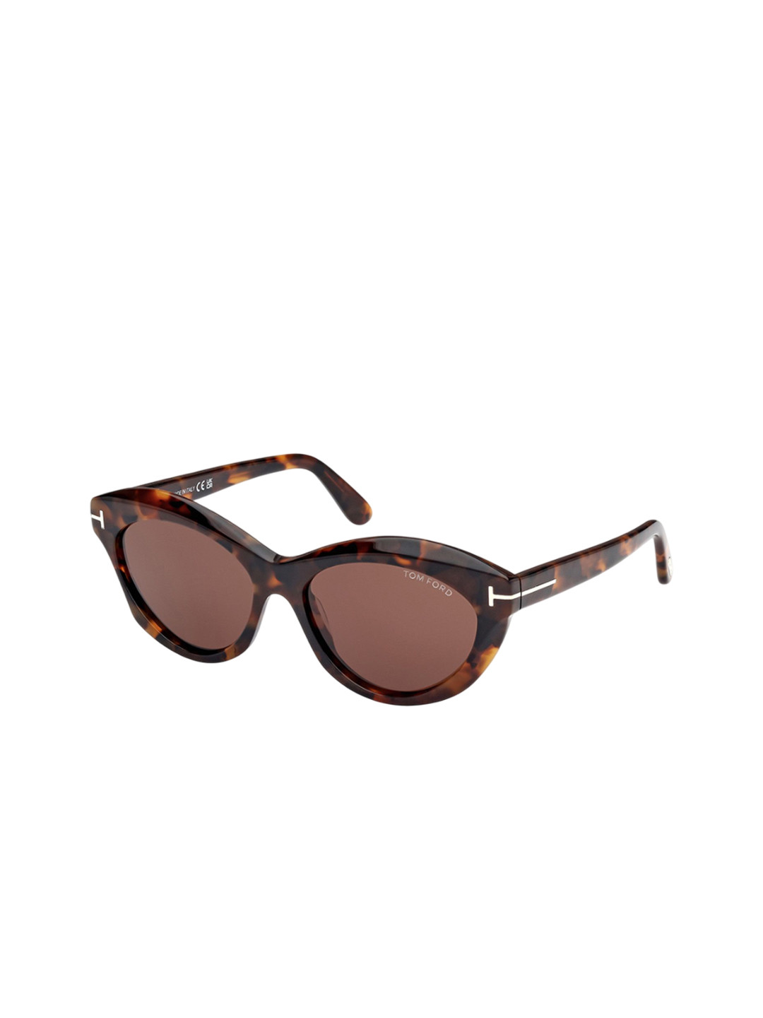 Tom Ford Men Havana Oval Sunglasses with UV Protected Lens FT1111 55 52E