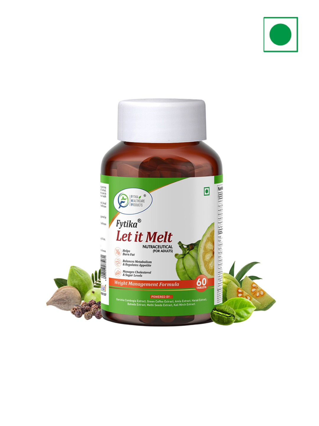 FYTIKA Let it Melt - Natural Weight Management Supplement - 60 Tablets