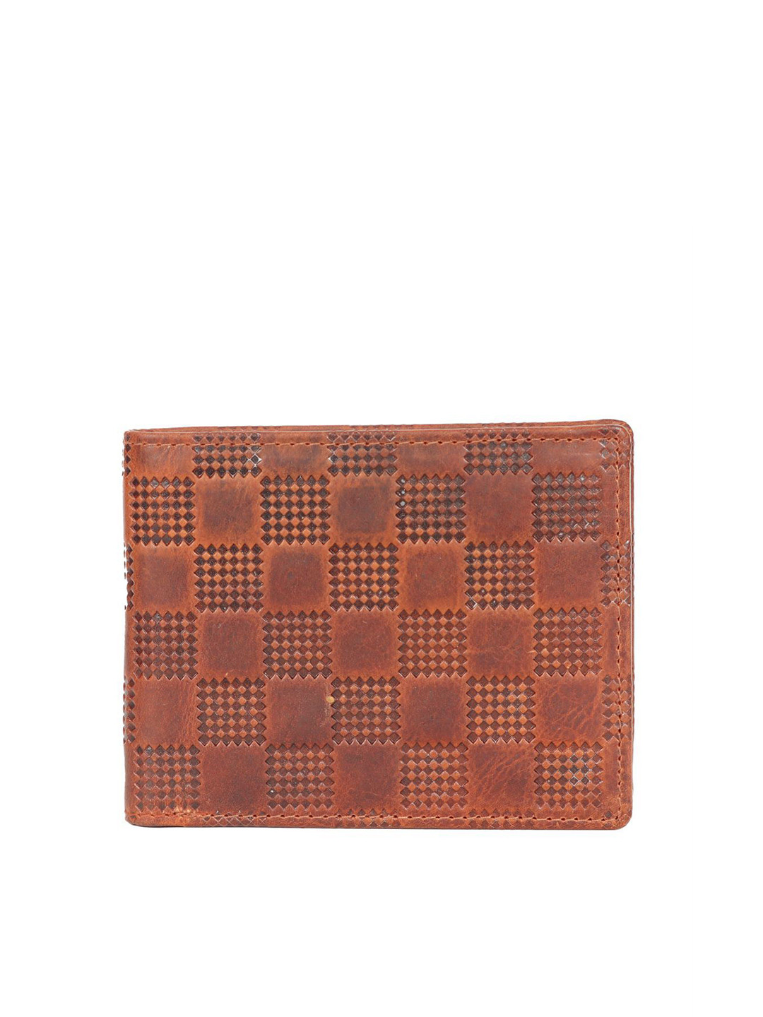 BHOKALS Men Textured Leather Two Fold Wallet