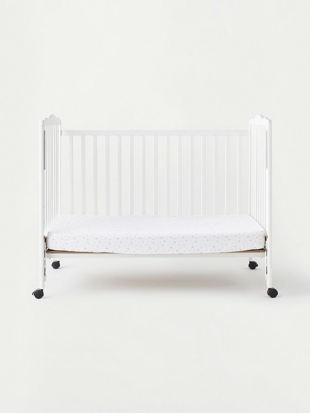 Juniors by Babyshop Blue Conversational Cotton 120 TC Fitted Crib 2 Bedsheet -64 x 96 x 15 cm