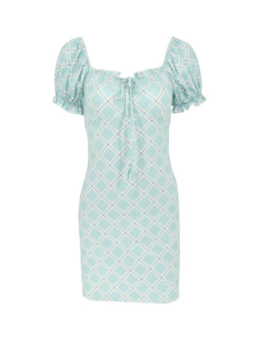 Outzidr Checkered Sheath Mini Dress