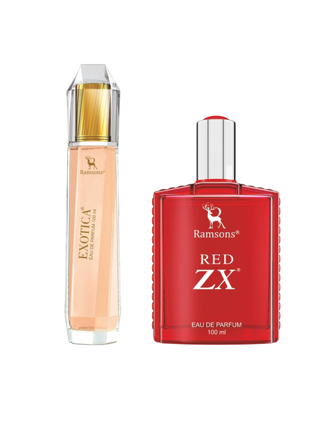 Ramsons Set Of 2 Red XZ Eau De Parfum & Exotica Eau De Parfum - 100 ml Each