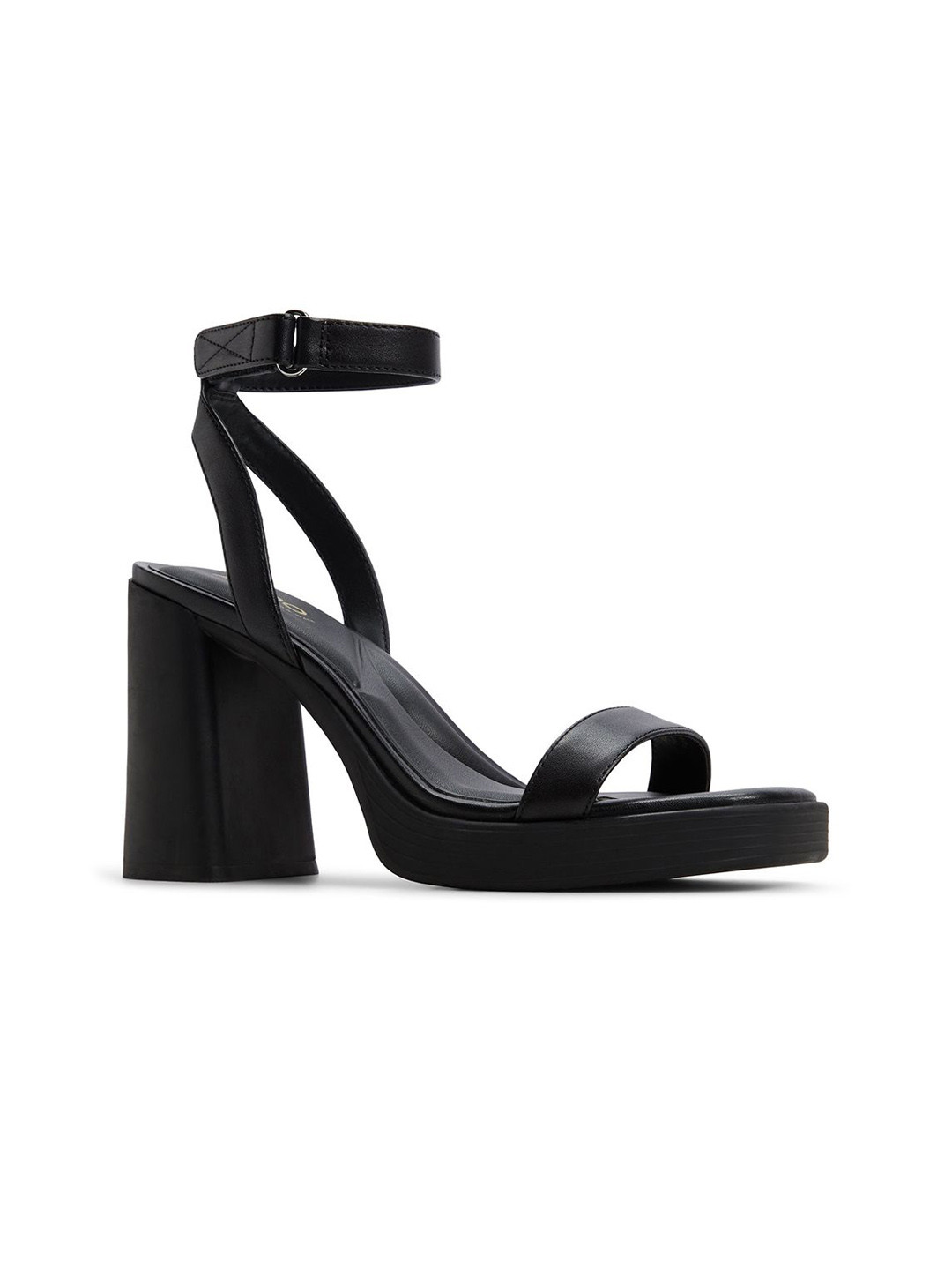 ALDO Women Leather Block Heel Sandals with Buckles