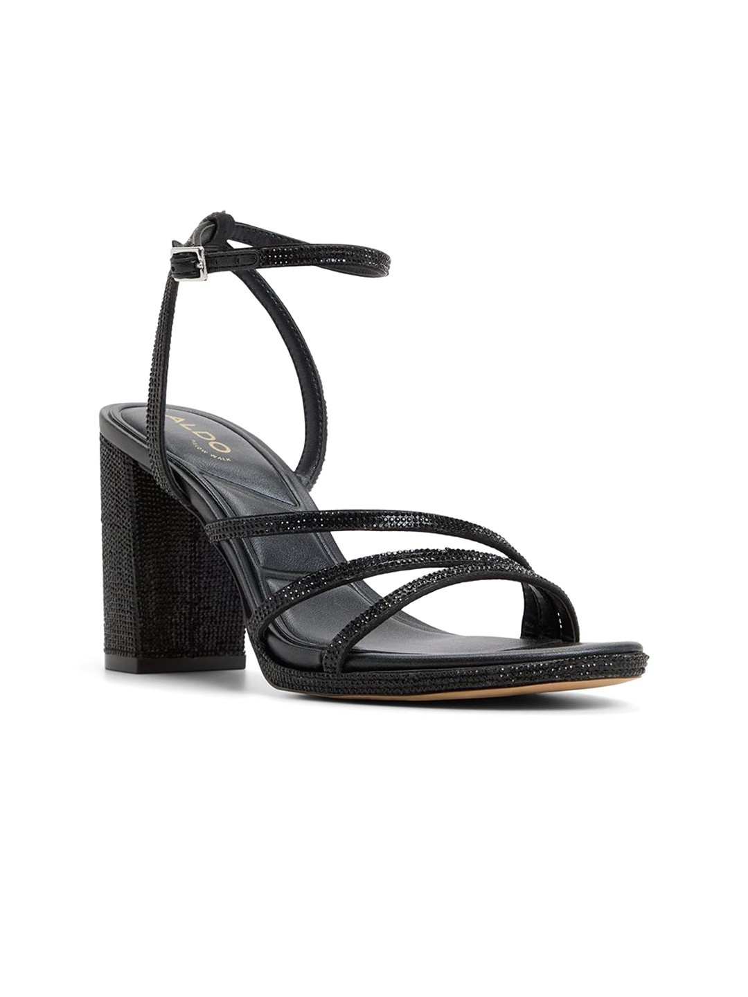 ALDO Embellished Block Heel Sandals with Buckles