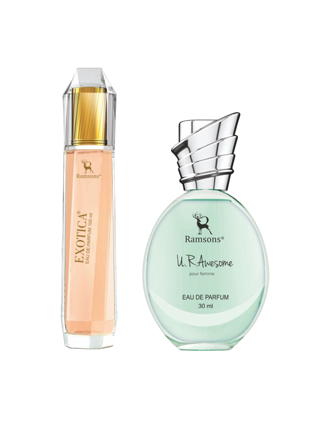 Ramsons Women Set Of 2 Exotica Eau De Parfum - 100 ml & U R Awesome Eau De Parfum - 30 ml
