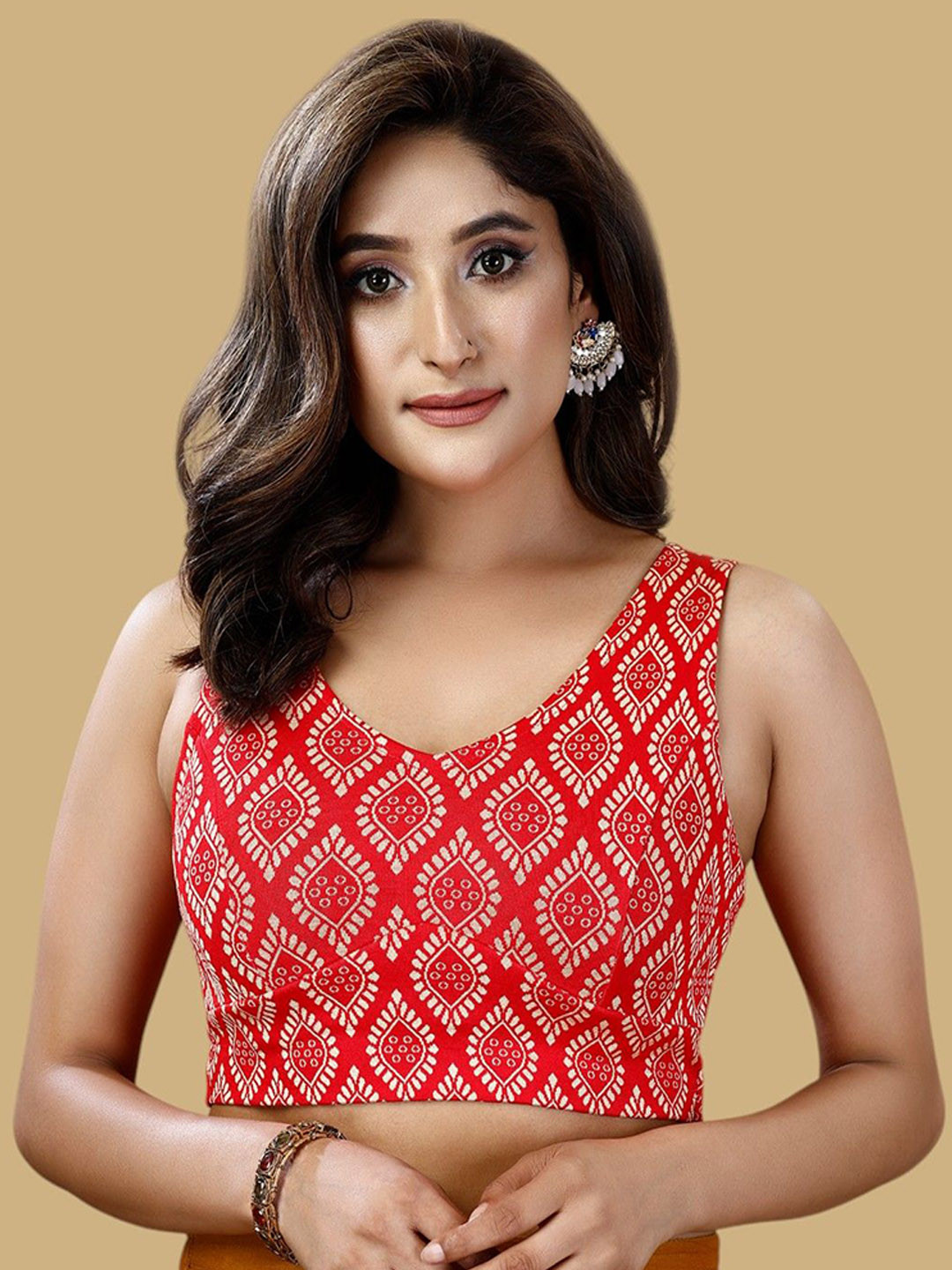Oomph! Woven Design Saree Blouse