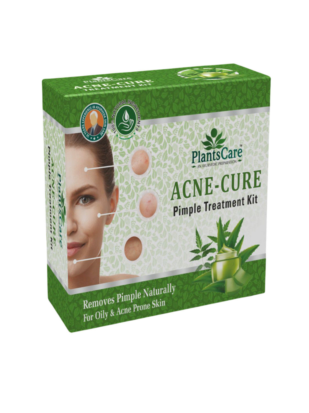 PlantsCare 5 Step Acne Cure Pimple Treatment Kit- 140 ml