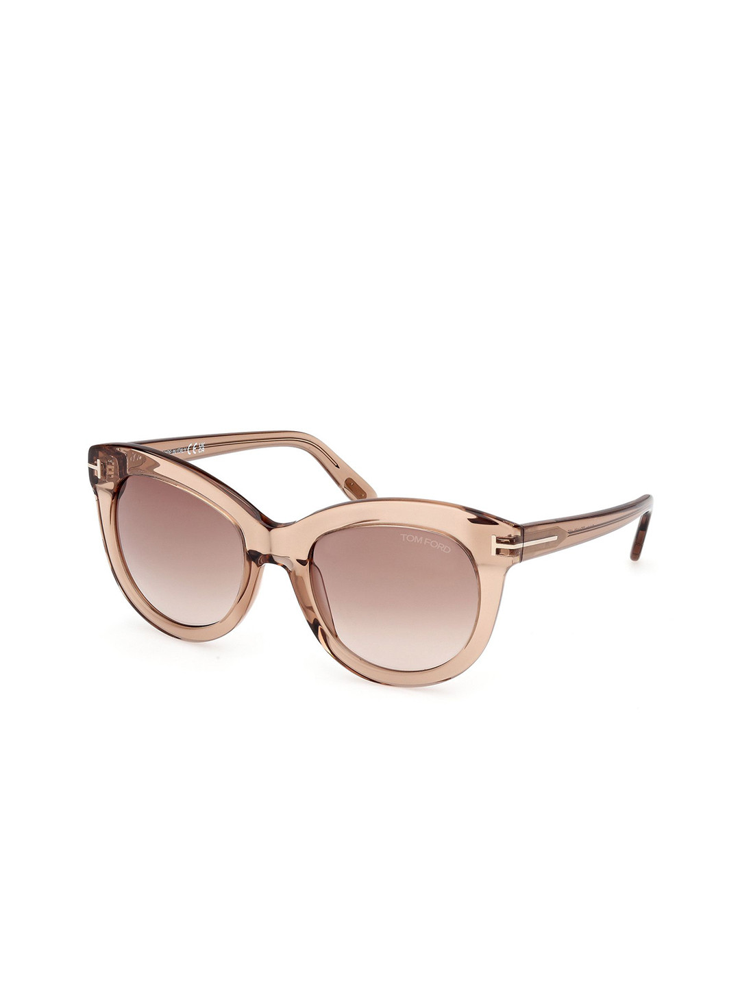Tom Ford Unisex Round Sunglasses with UV Protected Lens FT1189 53 45F