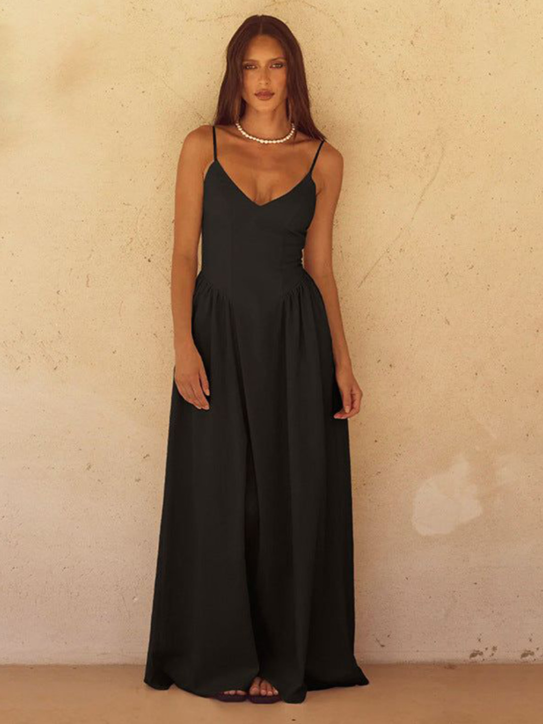 Outzidr Pointed Waistline Dress