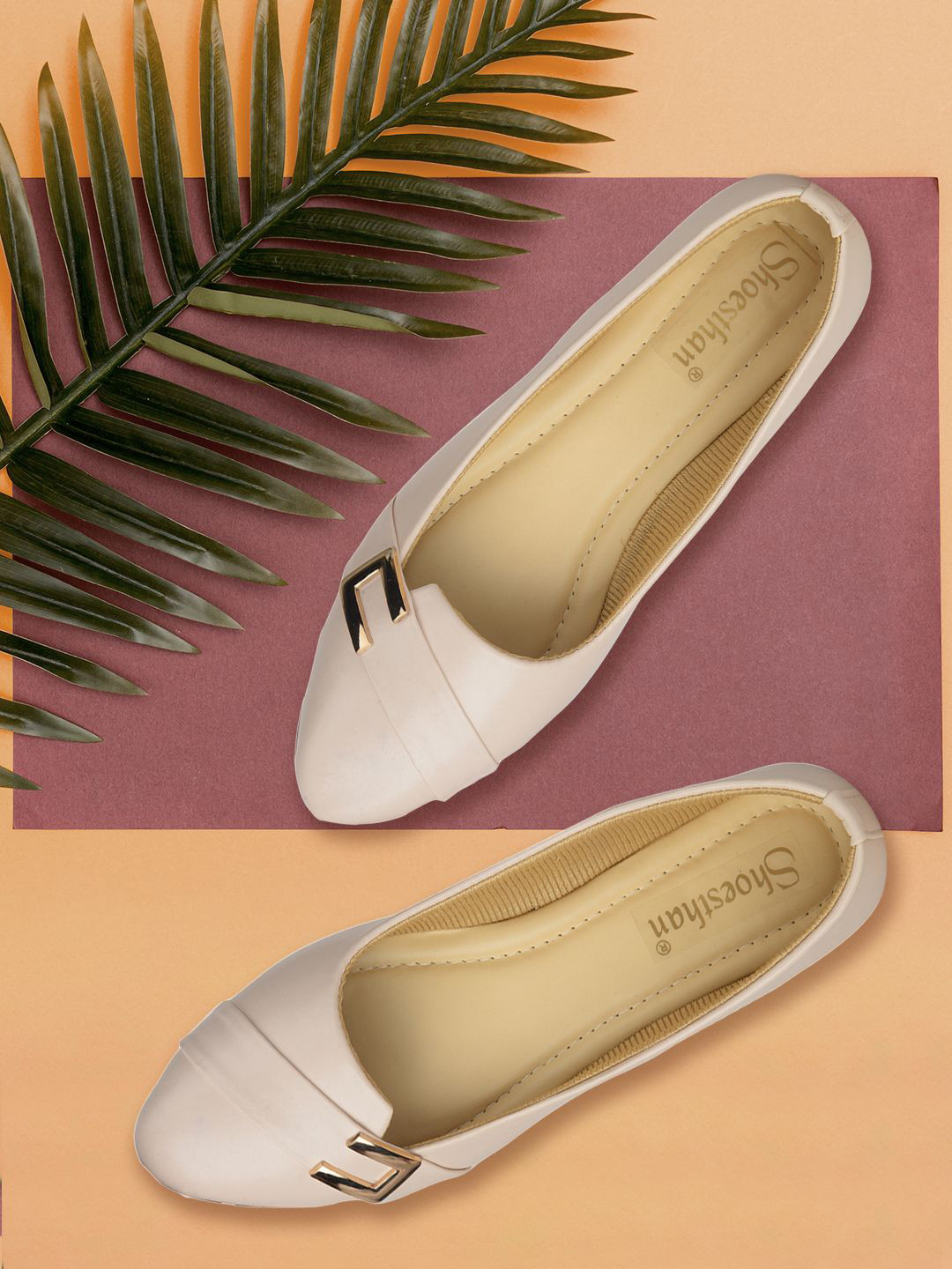 SHOESTHAN Women Pointed Toe Ballerinas