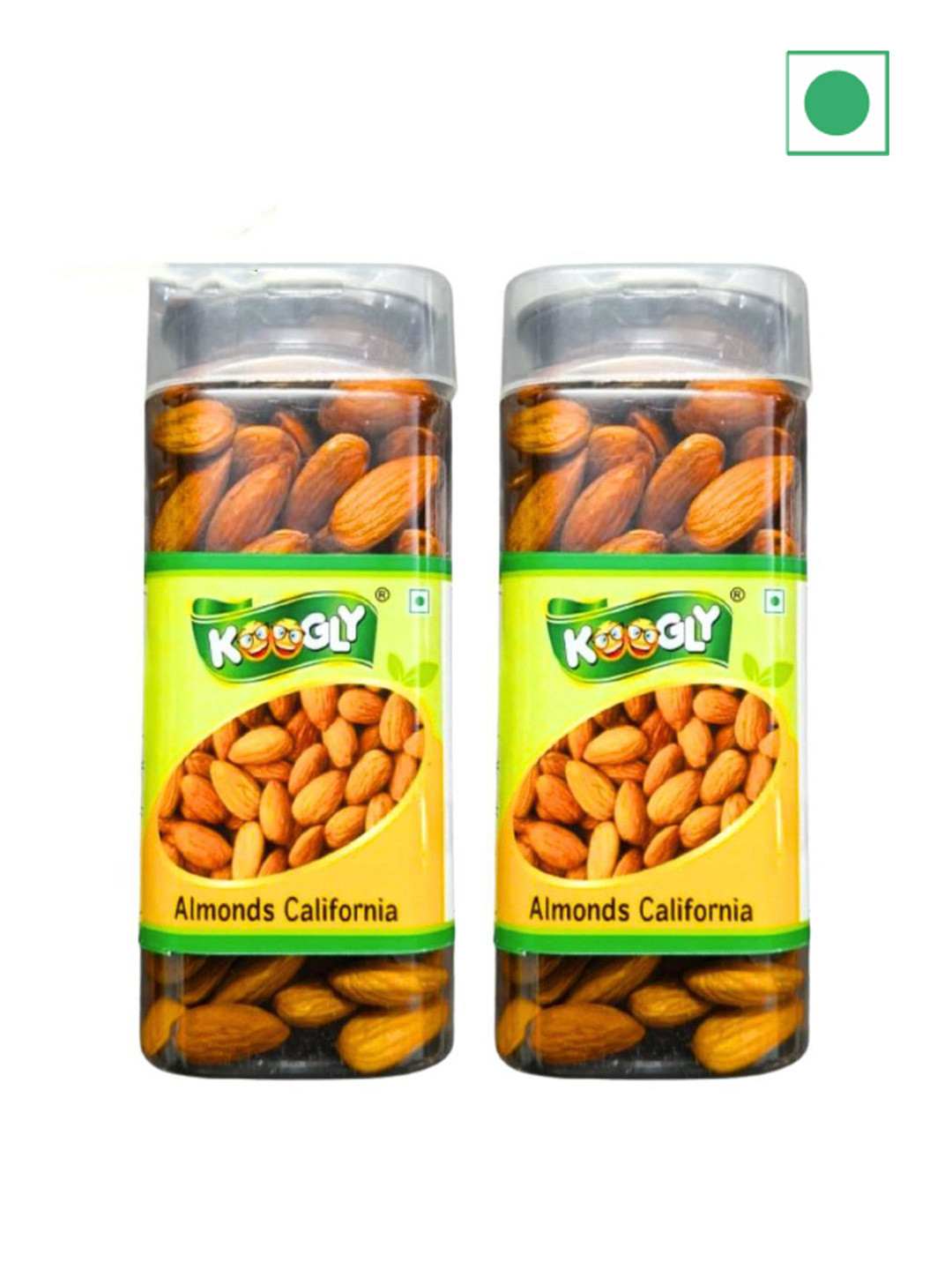 KOOGLY Pack Of 2 100% Natural Premium California Dried Almonds 360g