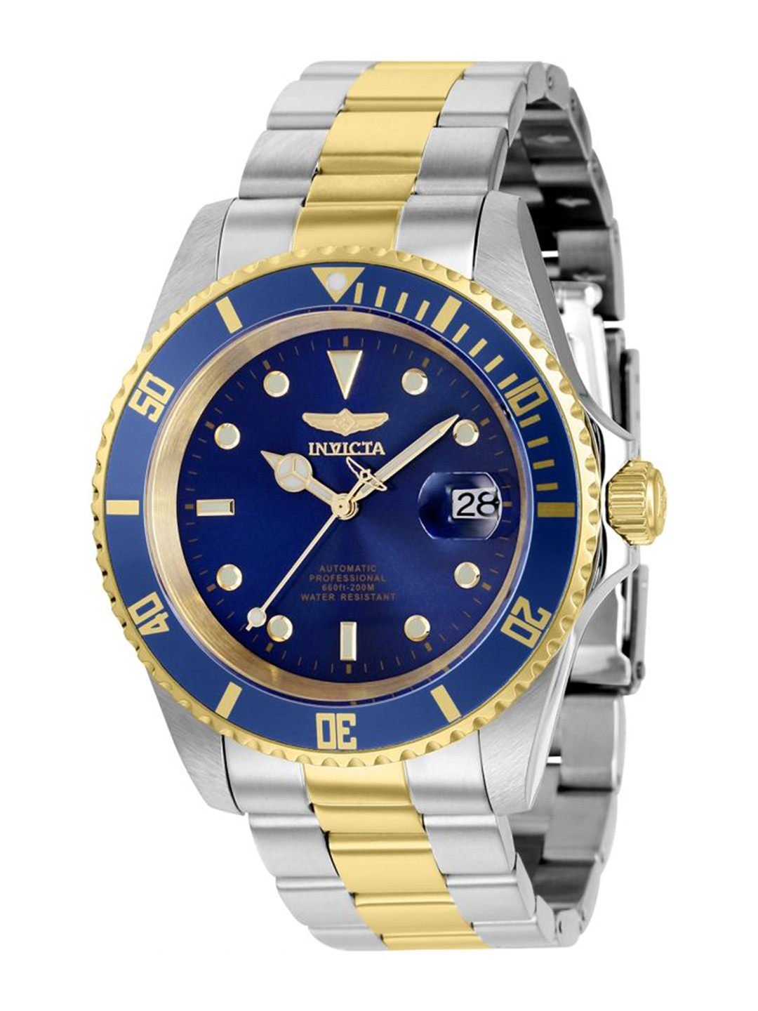 Invicta Men Round Dial & Stainless Steel Straps Analogue Automatic Watch 8928OBXL