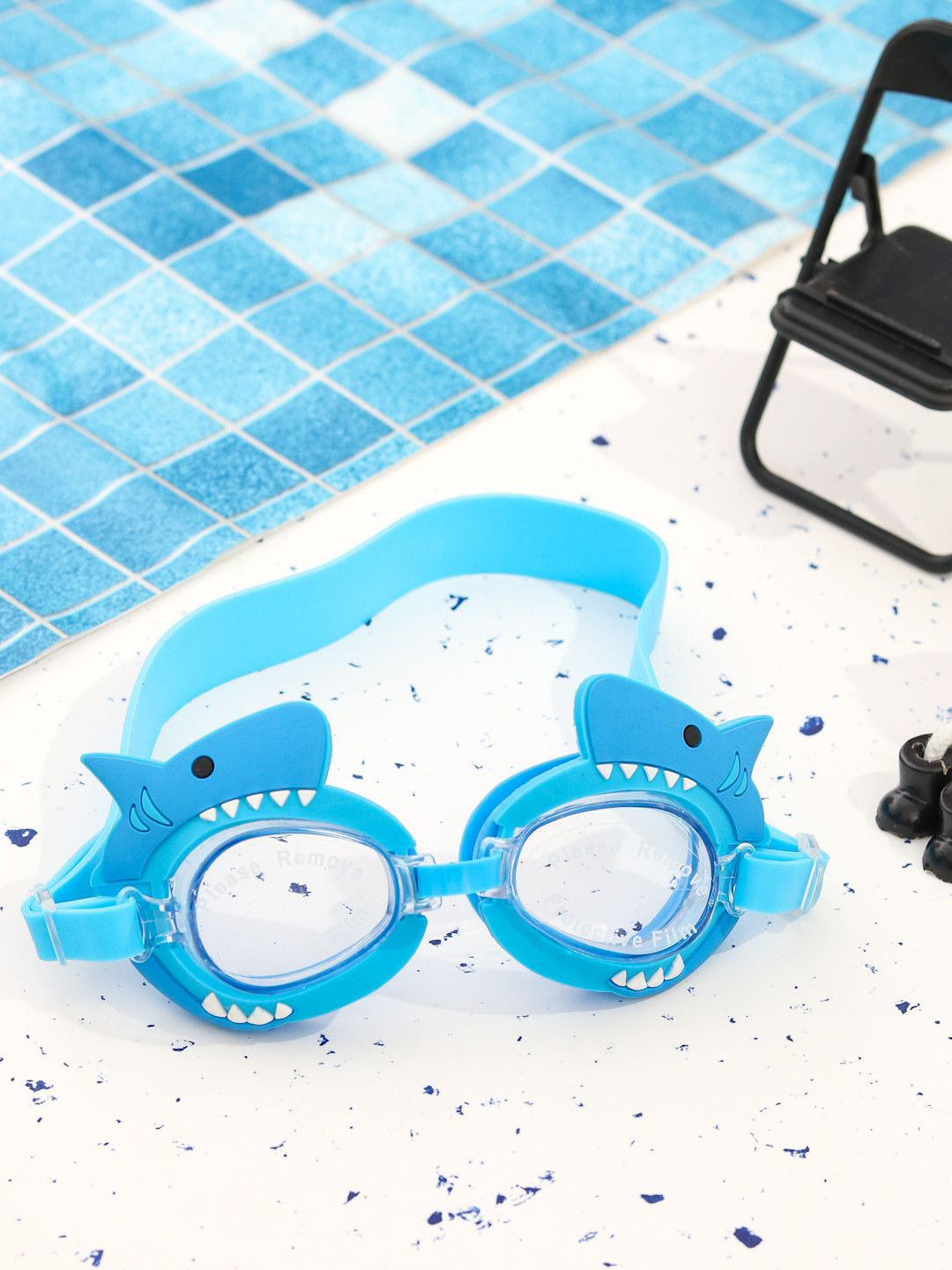 Yellow Bee Shark Swimming Goggles