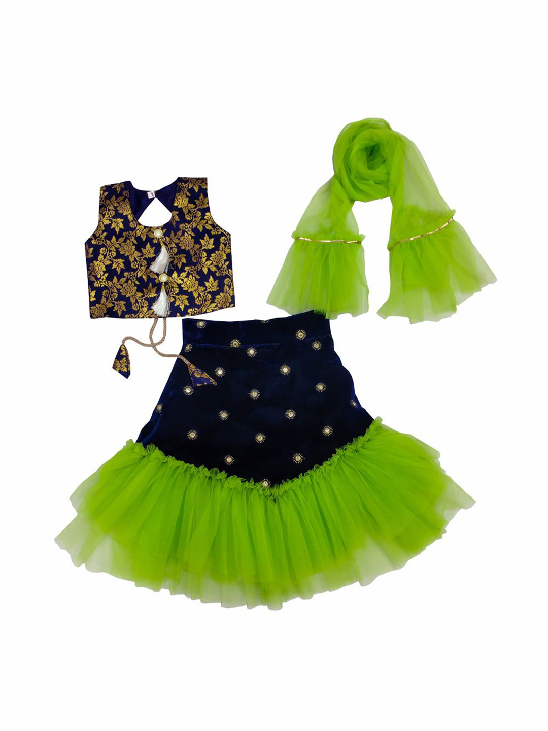 satyamfab Girls Ready to Wear Lehenga & Blouse With Dupatta
