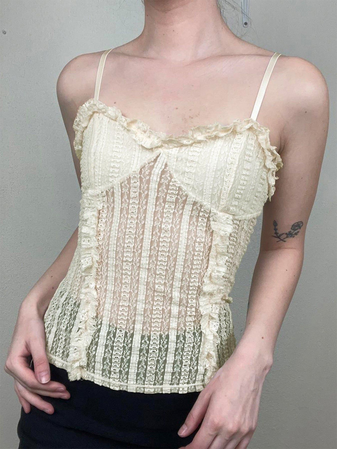 Outzidr Sheer Corset Top