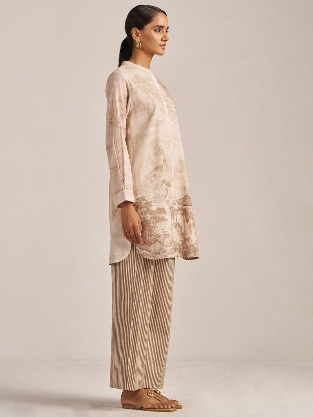 Ganga Macadamia & Tanin Cotton Linen Co-Ord Set