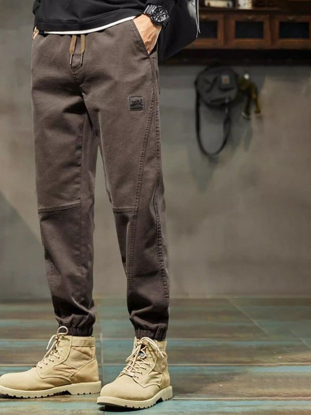 The Roadster Straight Fit  Joggers Trousers With Drawstring