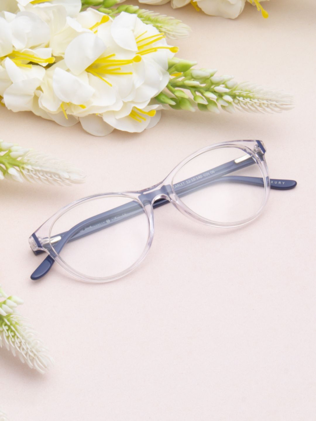 Ted Smith Women Crystal Premium Acetate Full Rim Cat Eye Frames