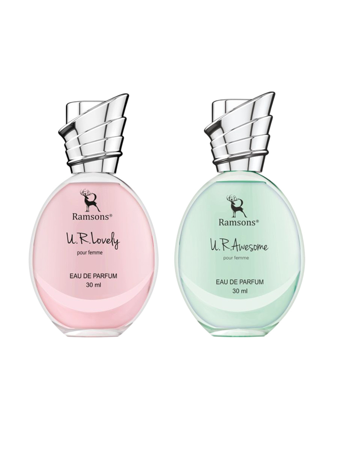 Ramsons Unisex Ur Lovely & Ur Awesome Set Of 2 Long Lasting Eau De Parfum - 30 ml Each