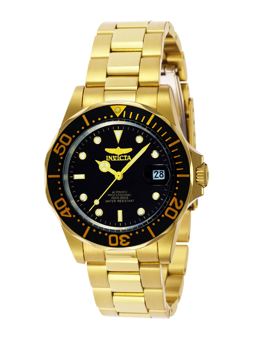 Invicta Pro Diver Men Textured Dial Reset Time Analogue Automatic Watch 8929