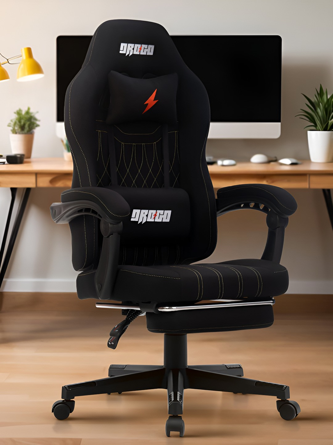 DROGO Apex Ergonomic Linkage Armrest, Recline & Footrest Gaming Chair