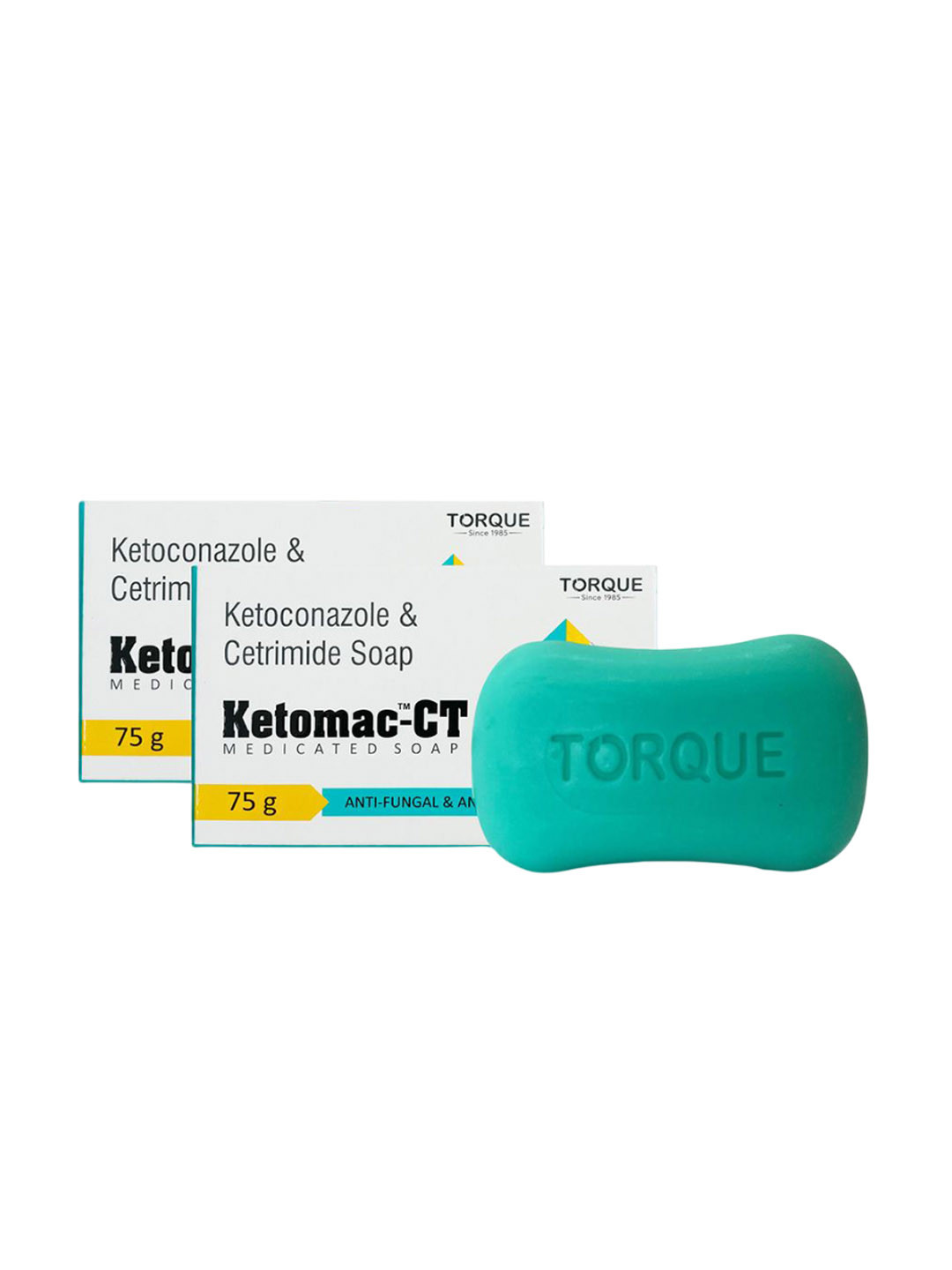 Torque Set Of 2 Ketomac-CT Anti Fungal & Anti Bacterial Bathing Soap - 75 g Each