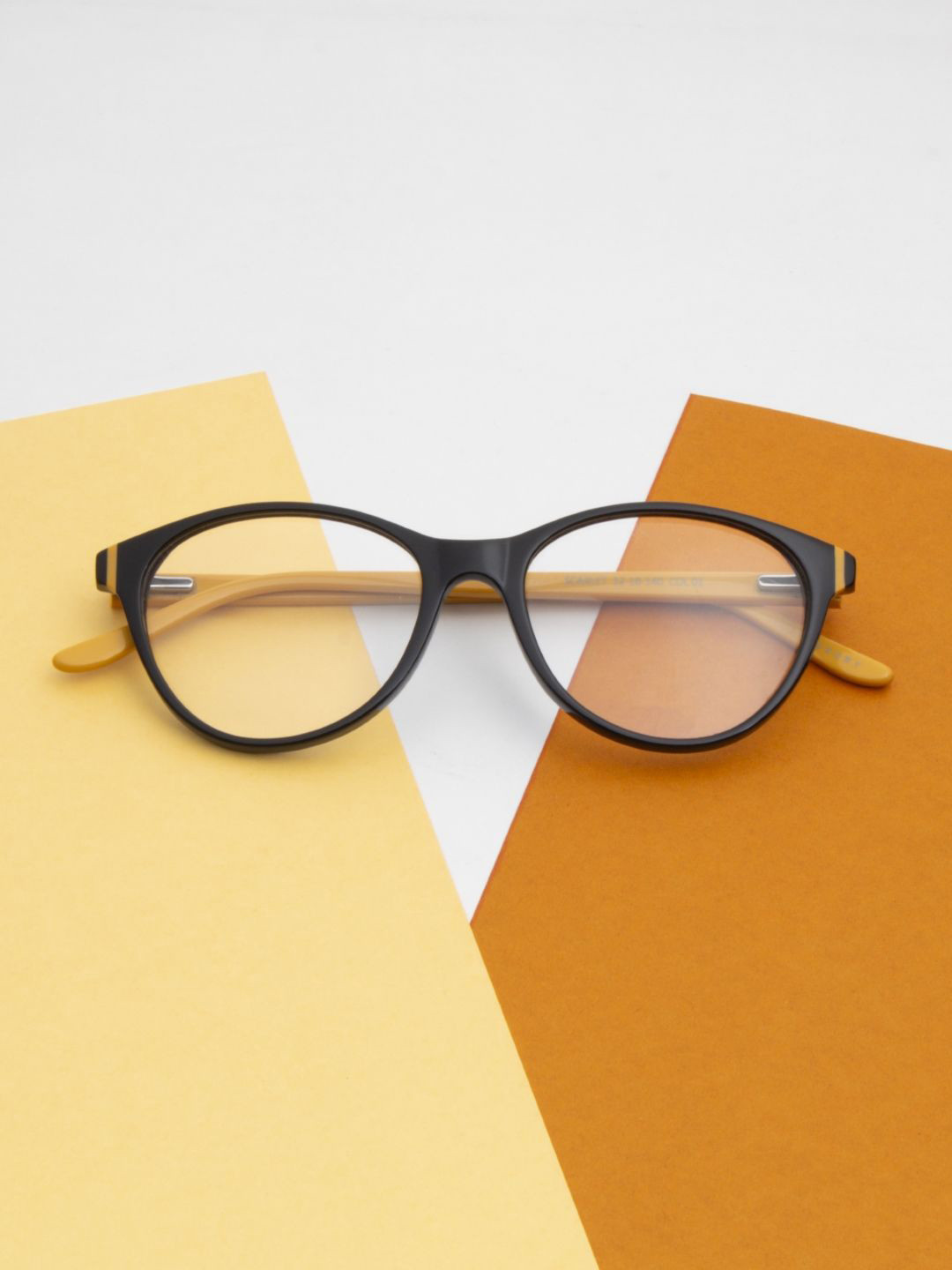 Ted Smith Women Black Premium Acetate Full Rim Cat Eye Frames