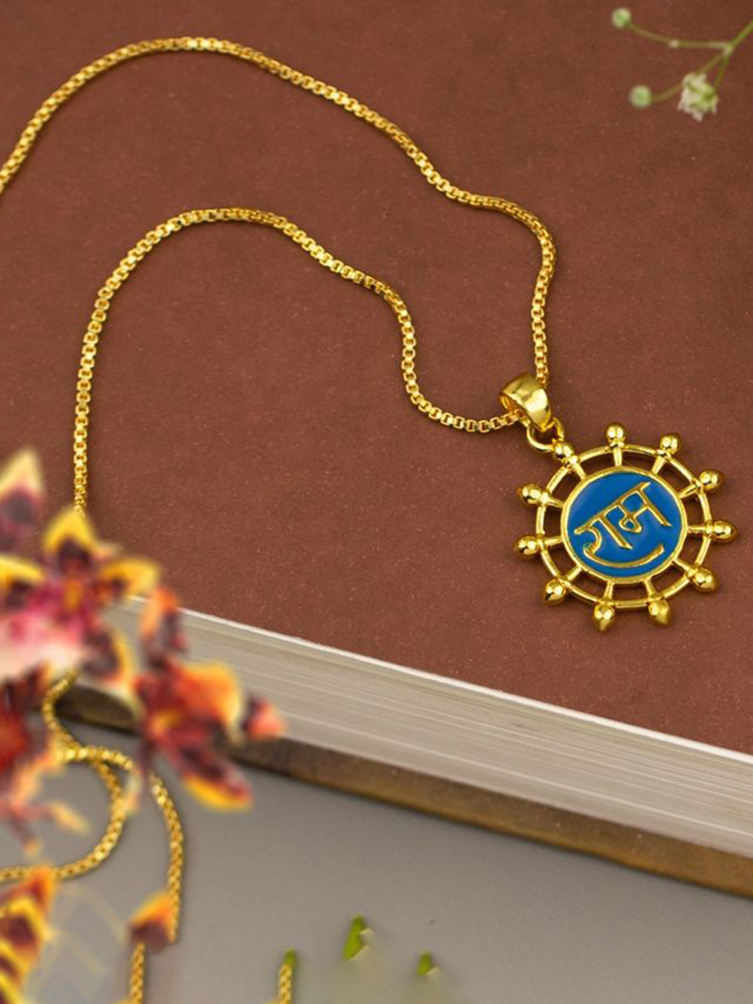 SANAA CREATIONS Gold-Plated God RAM Pendants With Chains