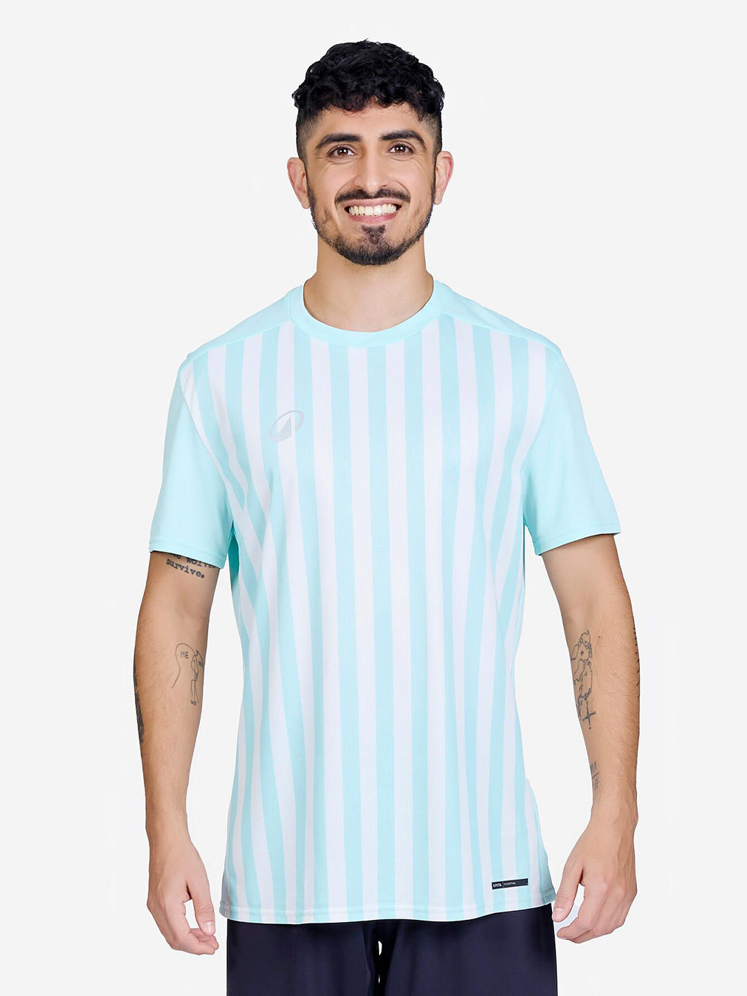 Decathlon KIPSTA - Football Men Striped Casual Shirt