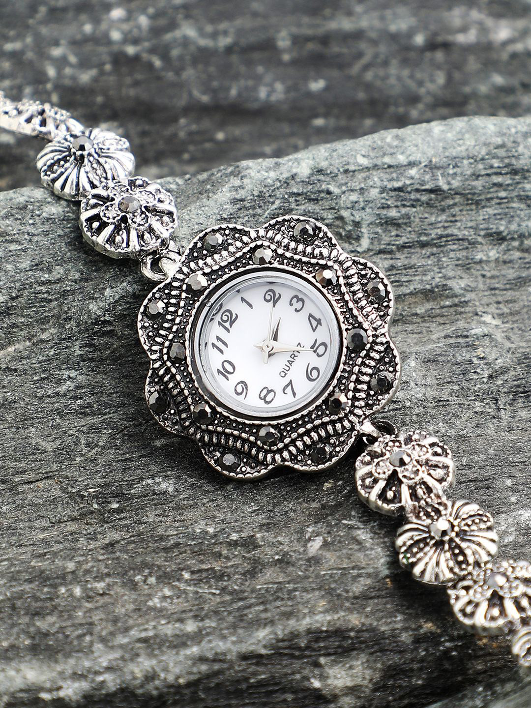 HAUTE SAUCE  Women The Aqualith Round Watch - Chalice Silver