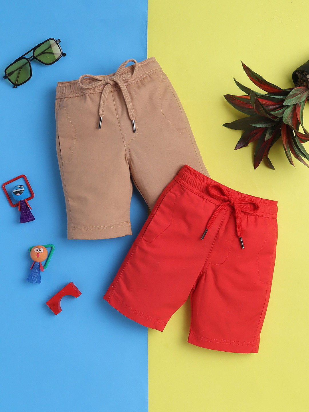 Knitting Doodles Boy Pack Of 2 Shorts