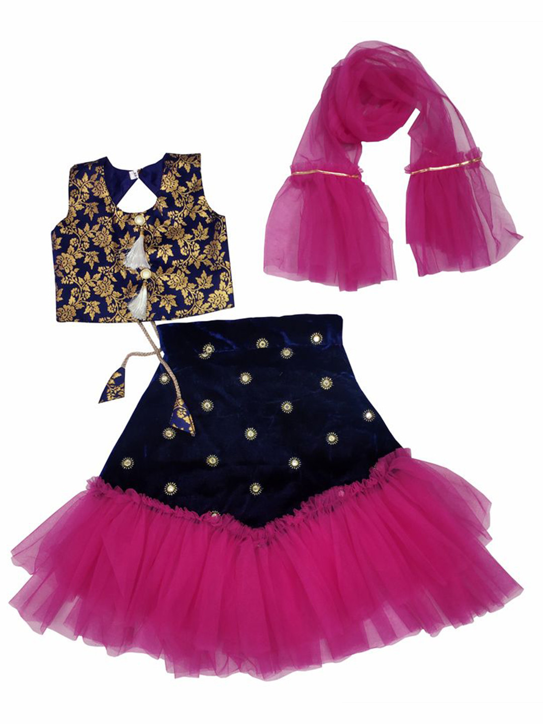 satyamfab Girls Ready to Wear Lehenga & Blouse With Dupatta