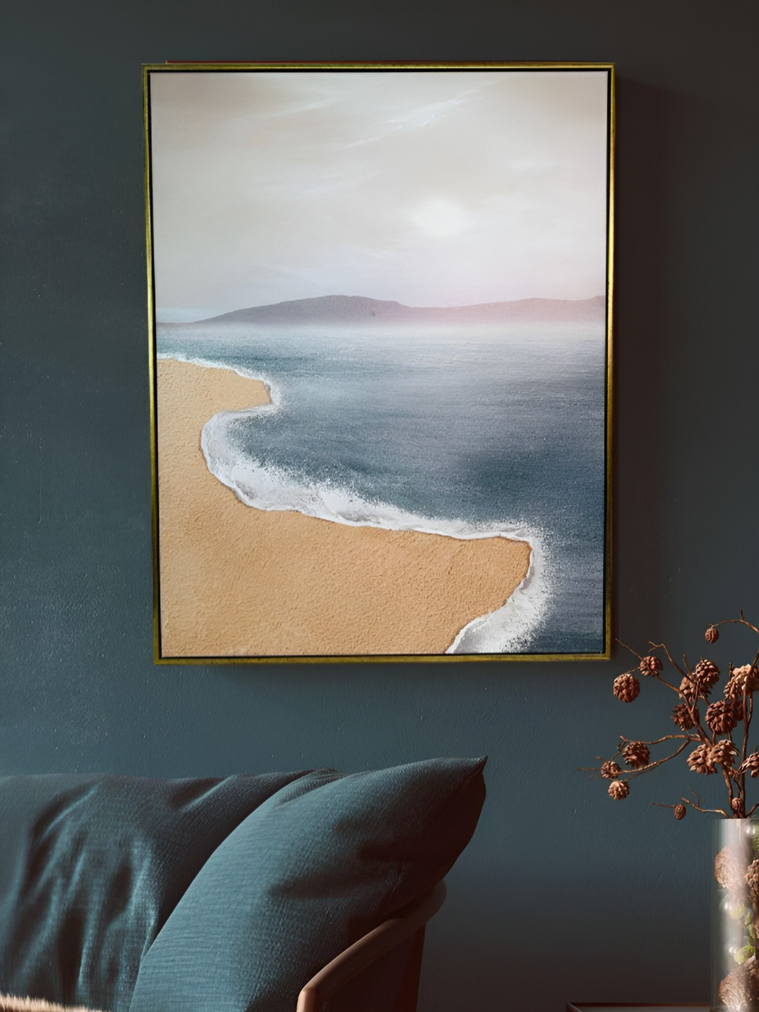 SMOKEY COCKTAIL Canvas Wall Rectangle Paintings Wall Art - 28 x 36 In