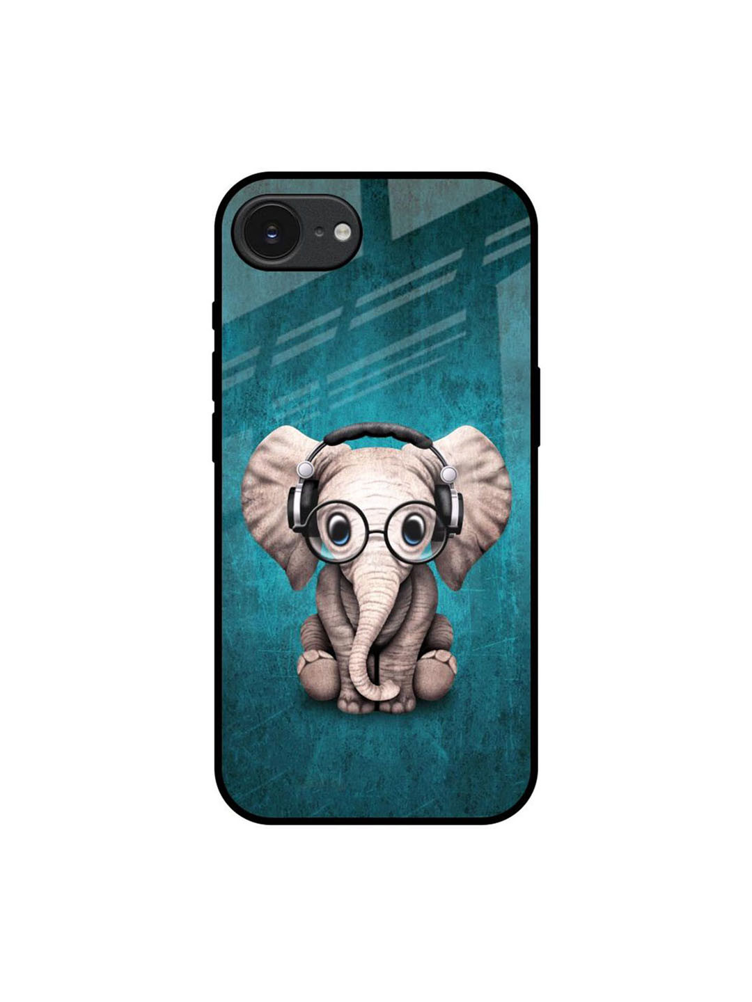 QRIOH Adorable Baby Elephant Apple iPhone 16e Impact Resistant Back Case