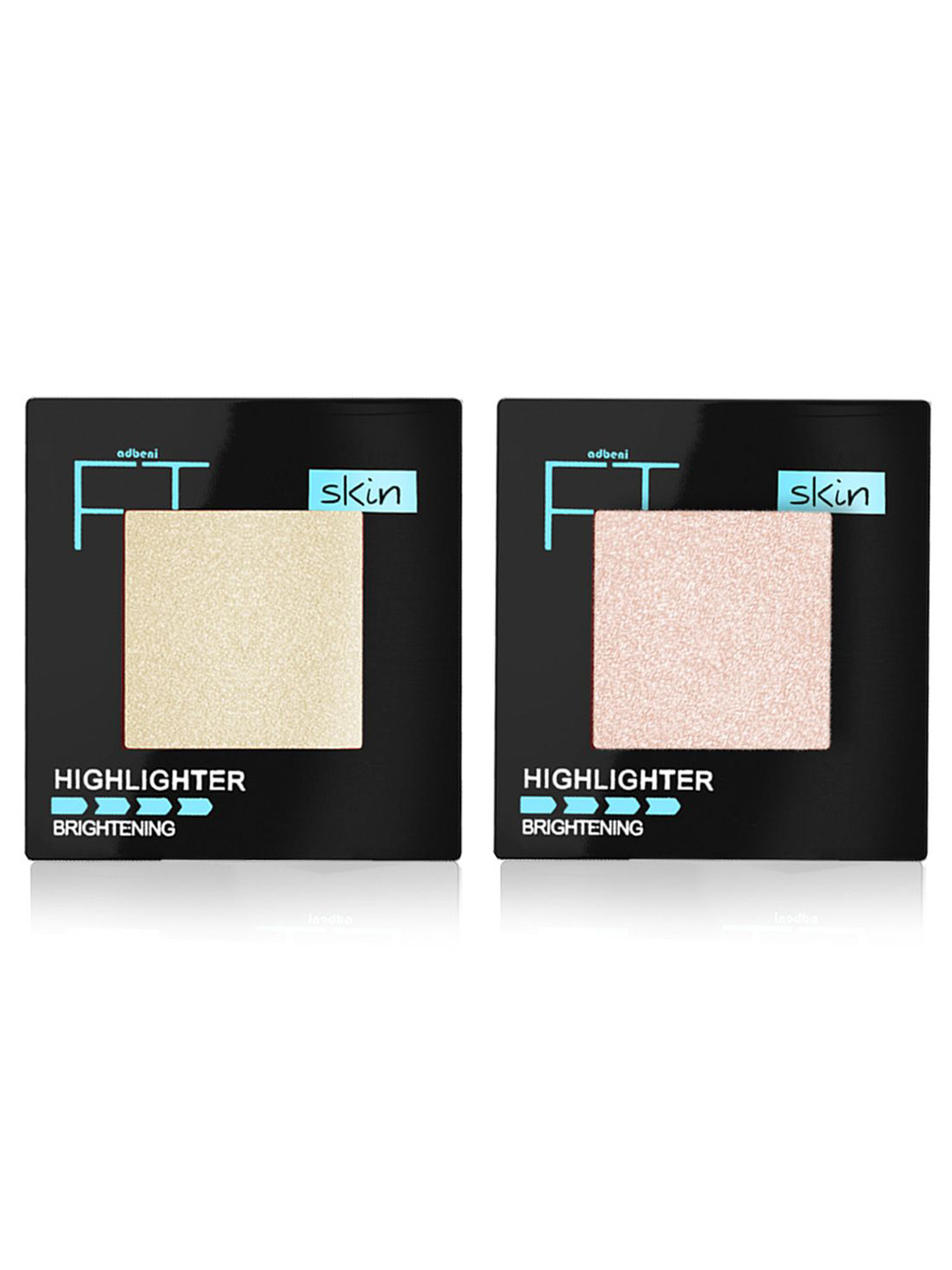 Adbeni Set Of 2 Imported Color & Strokes Baked Highlighter - Shade 01-03