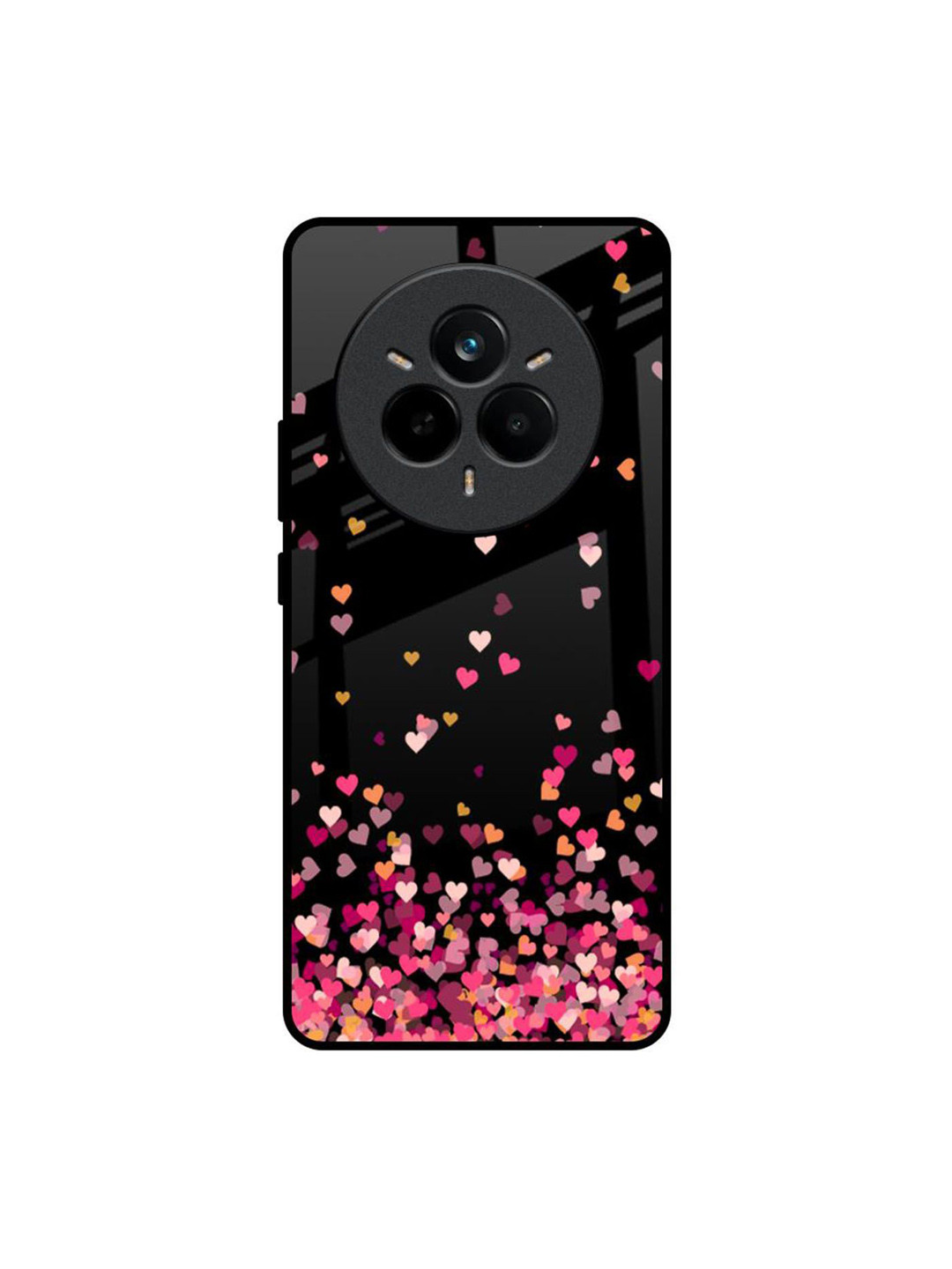 QRIOH Heart Rain Fall Realme 14 Pro 5G Impact Resistant Back Case