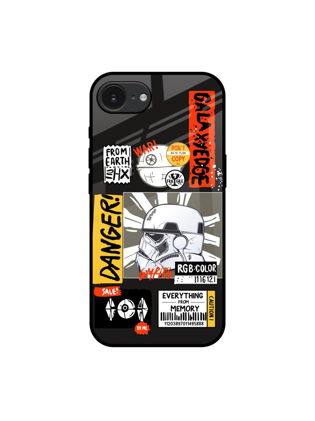 QRIOH Galaxy Edge Apple iPhone 16e Impact Resistant Back Case