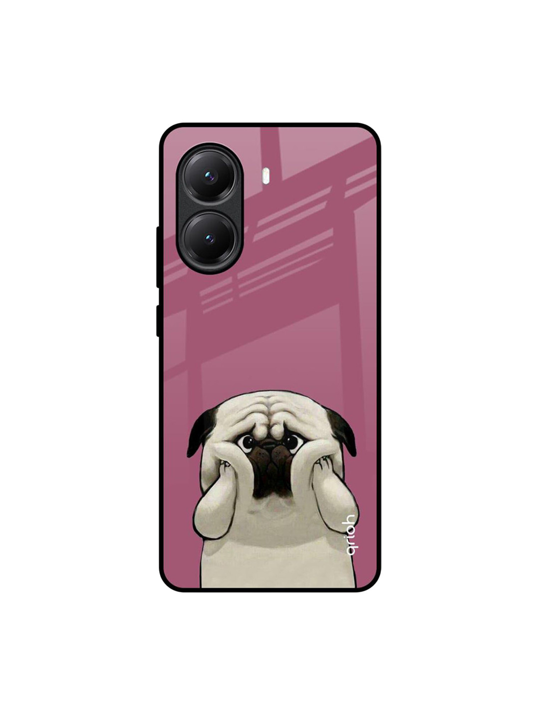 QRIOH Funny Pug Face Poco X7 Pro 5G Impact Resistant Back Case