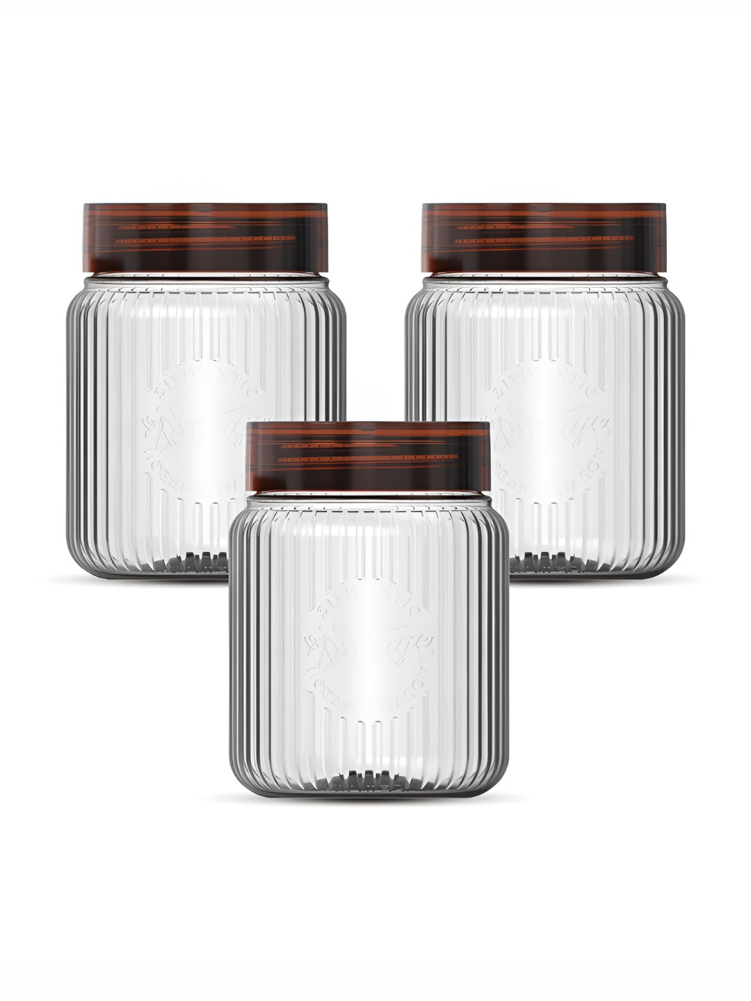 Milton Plastic Container with Lid 500 ml Clear Kitchen Storage Box Tea Sugar Airtight Jars