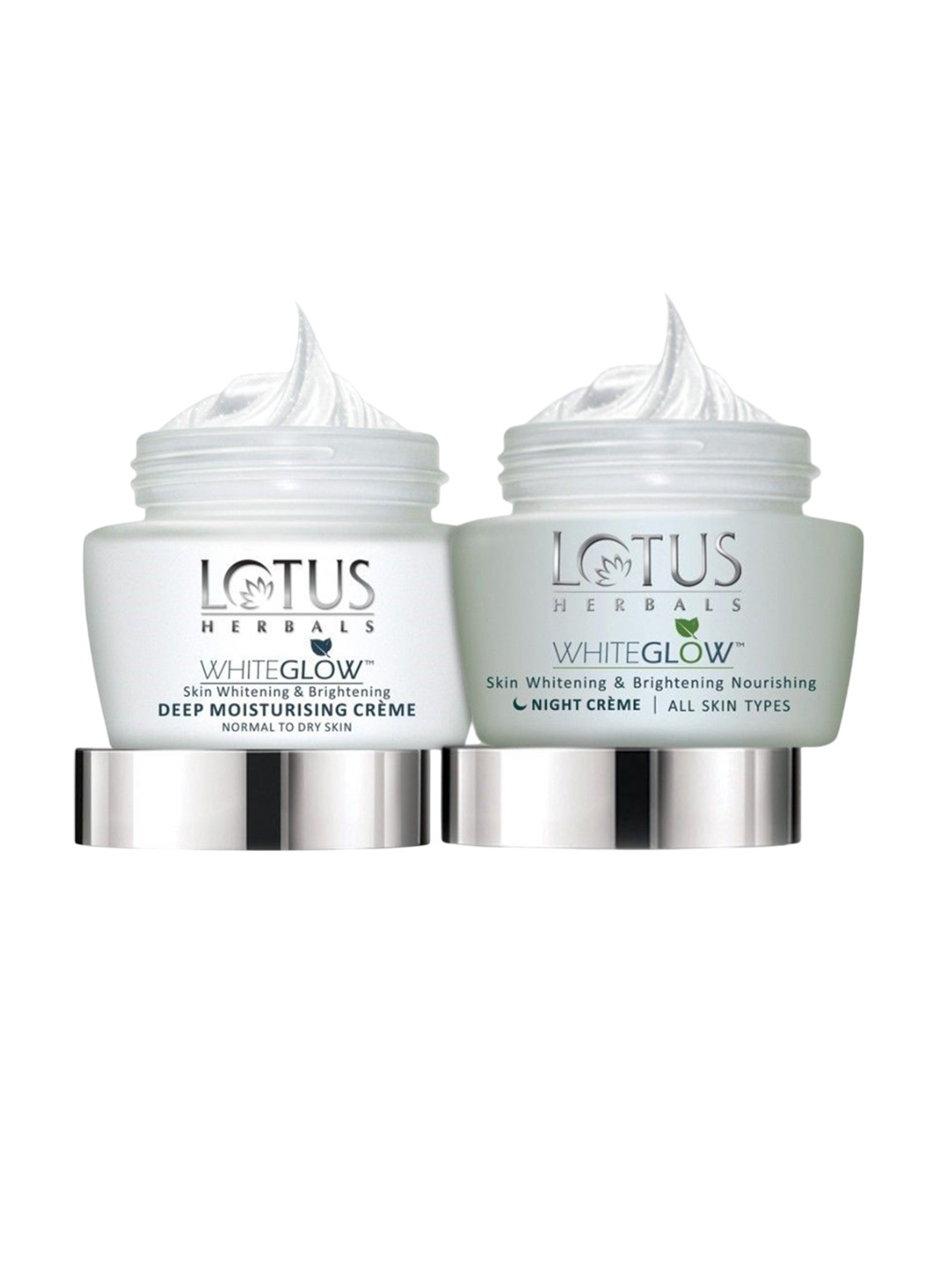 Lotus Herbals Set Of 2Whiteglow Deep Moisturising Cream & Nourishing Night Cream- 40g Each