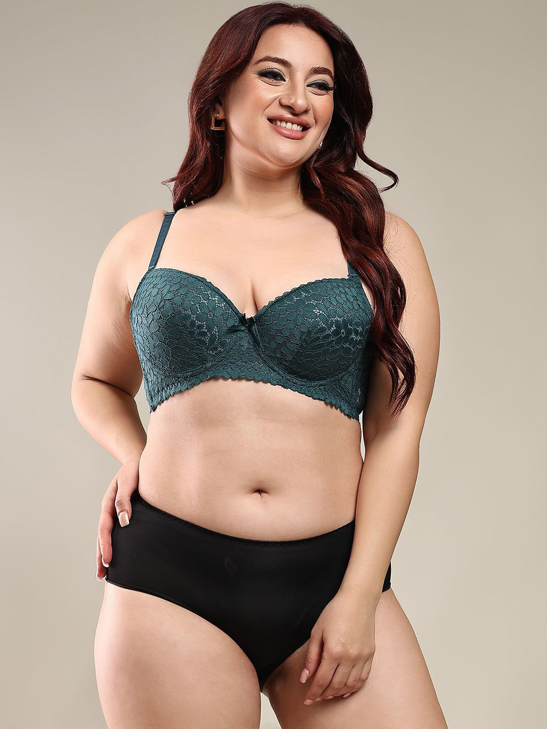 BRACHY Self Design lingerie Set BCA_1SETPLUS400-30B