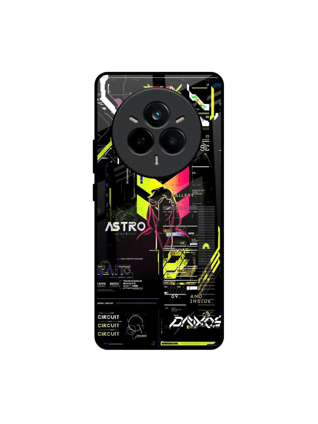 QRIOH Astro Glitch Realme 14 Pro 5G Impact Resistant Back Case